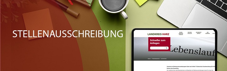 Grafik vor dem Stellenangebot